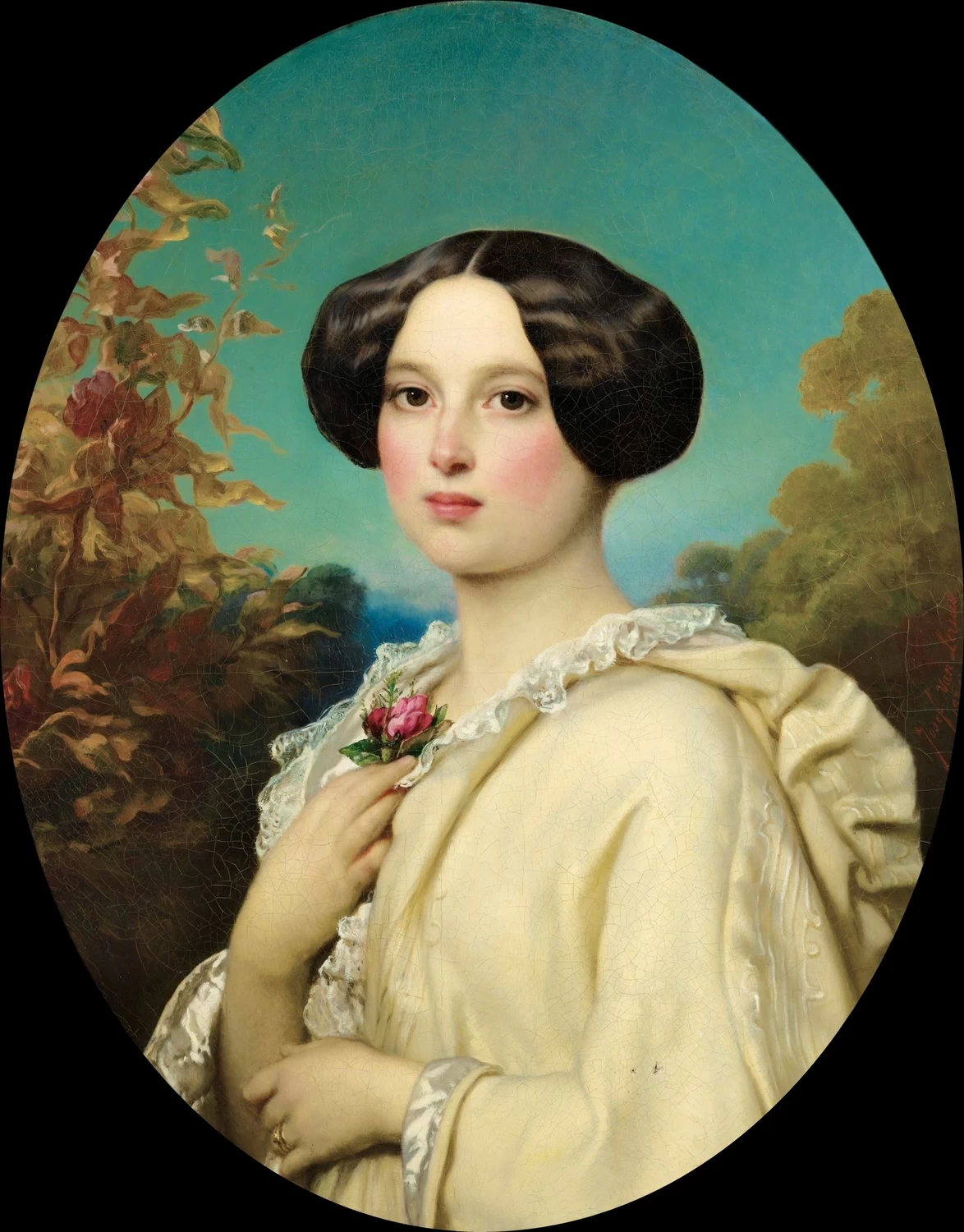 Joseph van Lerius - Ritratto di giovane donna